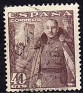 Spain 1948 Franco 40 CTS Brown Edifil 1027. 1027 usa. Uploaded by susofe